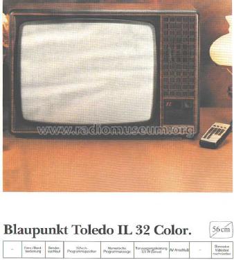 Toledo IL32 Color 7.662.350 Ch= FM120; Blaupunkt Ideal, (ID = 1961470) Television