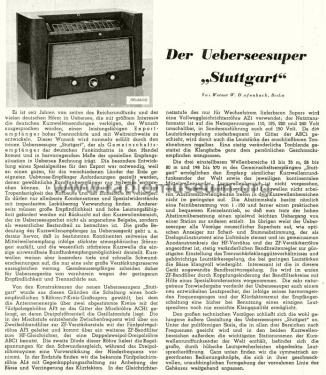 Übersee-Gemeinschafts-Empfänger Stuttgart 5W77S; Blaupunkt Ideal, (ID = 1520163) Radio