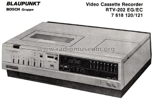 Video Cassette Recorder RTV-202 EG - Bestell-Nr. 7 618 120; Blaupunkt Ideal, (ID = 1959119) R-Player