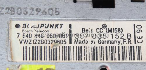 VW Beta CC M158 7.640.846.060/061; Blaupunkt Ideal, (ID = 1706387) Autoradio