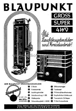 4W9; Blaupunkt Ideal, (ID = 3106041) Radio