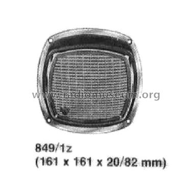 Aufbau-Lautsprecher 849/1z; Blaupunkt Ideal, (ID = 2670867) Speaker-P