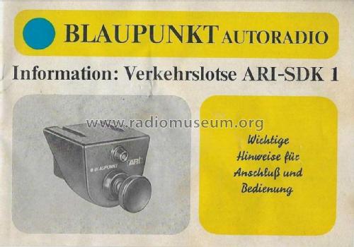 ARI-SDK Verkehrslotse 7526 / 7527 / 7528 / 7529 ARI SDK1 7.607.526.010; Blaupunkt Ideal, (ID = 3086678) mod-past25