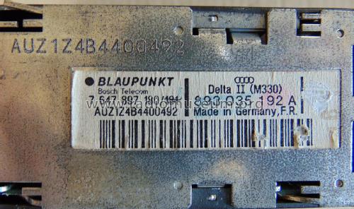 Audi Delta II 7.647.897.180; Blaupunkt Ideal, (ID = 2227683) Car Radio