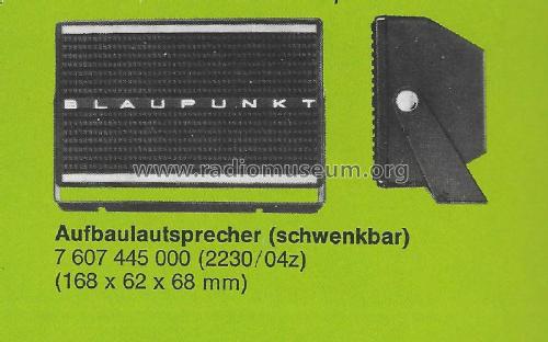 Aufbaulautsprecher schwenkbar 7.607.445.000 ; Blaupunkt Ideal, (ID = 2872279) Speaker-P