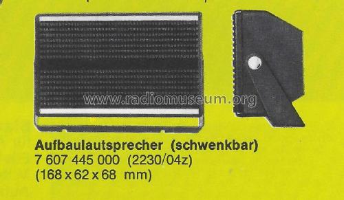 Aufbaulautsprecher schwenkbar 7.607.445.000 LAZ7445; Blaupunkt Ideal, (ID = 2872286) Speaker-P