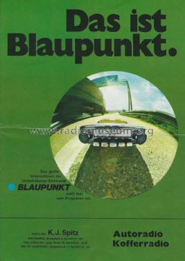 Das ist Blaupunkt - Autoradio Kofferradio , Prospekt ; Blaupunkt Ideal, (ID = 2851989) Paper