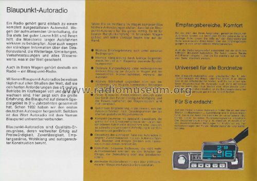 Autoradio , Prospekt 1967 ; Blaupunkt Ideal, (ID = 2811491) Paper