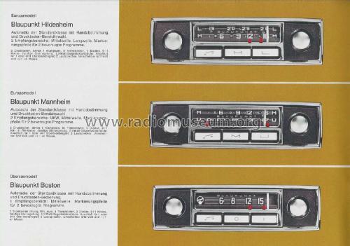 Autoradio , Prospekt 1967 ; Blaupunkt Ideal, (ID = 2811494) Paper