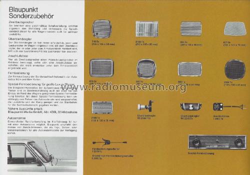 Autoradio , Prospekt 1967 ; Blaupunkt Ideal, (ID = 2811503) Paper