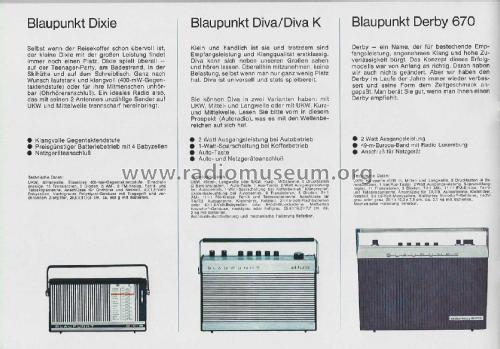 Autoradio , Prospekt 1967 ; Blaupunkt Ideal, (ID = 2811505) Paper