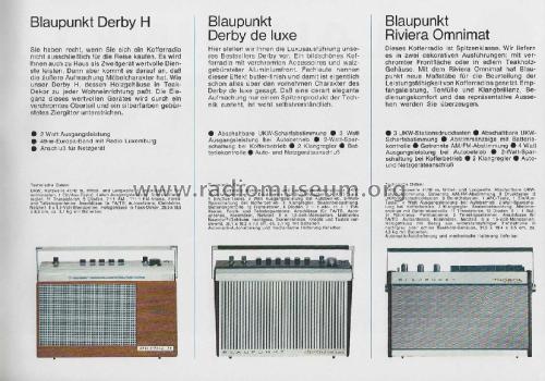 Autoradio , Prospekt 1967 ; Blaupunkt Ideal, (ID = 2811506) Paper