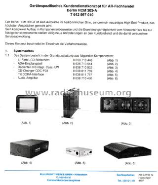 Berlin RCM 303A; Blaupunkt Ideal, (ID = 2948501) Car Radio