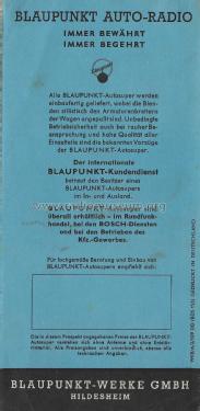 Blaupunkt Auto - Radio macht froh und munter , Prospekt ; Blaupunkt Ideal, (ID = 2794139) Paper