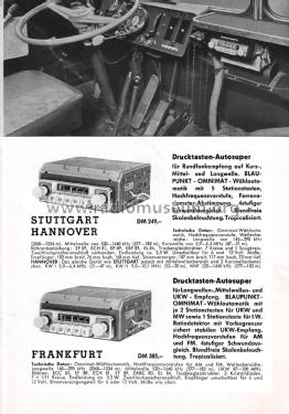 Blaupunkt Autoradio für Lastwagen Prospekt 1956; Blaupunkt Ideal, (ID = 3085910) Paper