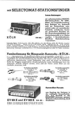 Blaupunkt Autoradio für Lastwagen Prospekt 1956; Blaupunkt Ideal, (ID = 3085911) Paper