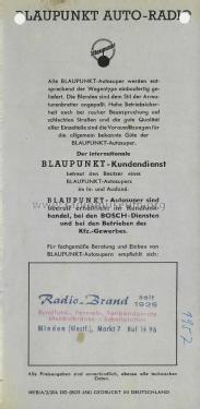 Blaupunkt Auto-Radio macht froh und munter , Prospekt ; Blaupunkt Ideal, (ID = 2804400) Paper