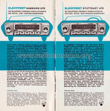 Blaupunkt Autoradio Prospekt 1963; Blaupunkt Ideal, (ID = 3088220) Paper