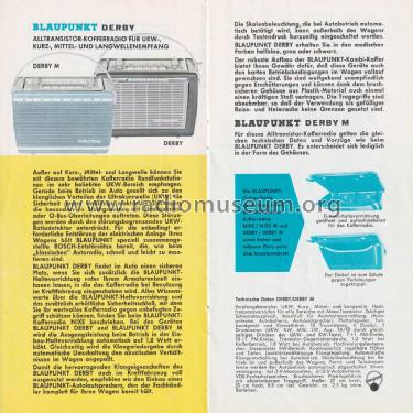 Blaupunkt Autoradio Prospekt 1963; Blaupunkt Ideal, (ID = 3088224) Paper