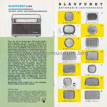 Blaupunkt Autoradio Prospekt 1963; Blaupunkt Ideal, (ID = 3088225) Paper