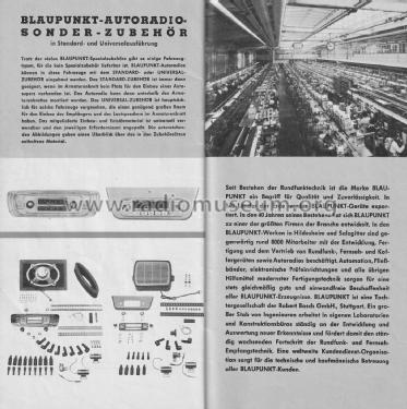 Blaupunkt Autoradio Prospekt 1963; Blaupunkt Ideal, (ID = 3088232) Paper