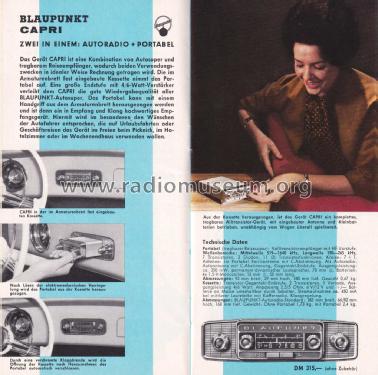 Blaupunkt Autoradio Sammelprospekt Inland 3/62; Blaupunkt Ideal, (ID = 3089370) Paper