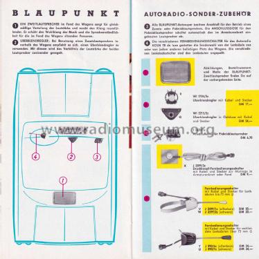 Blaupunkt Autoradio Sammelprospekt Inland 3/62; Blaupunkt Ideal, (ID = 3089373) Paper