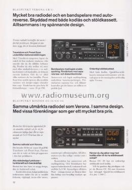 Blaupunkt Bilstereo 1991 Schweden; Blaupunkt Ideal, (ID = 2969575) Paper