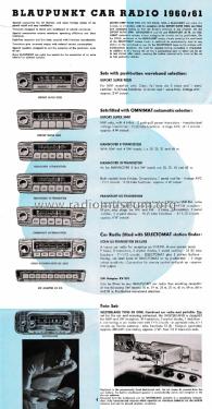 Blaupunkt Car Radio 1960/61 Übersee II; Blaupunkt Ideal, (ID = 2965397) Paper