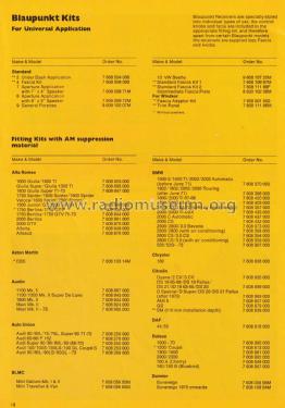 Blaupunkt Car Radios Catalogue for Great Britain; Blaupunkt Ideal, (ID = 2875473) Paper