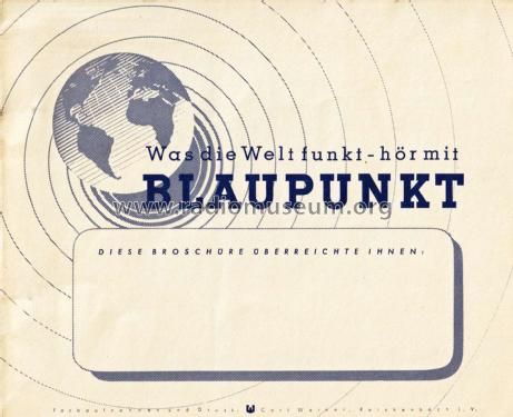 Blaupunkt Radio Prospekt 1938/39; Blaupunkt Ideal, (ID = 3089900) Paper