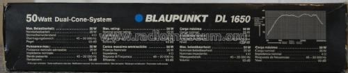 Blue Magic DL 1650; Blaupunkt Ideal, (ID = 2674361) Speaker-P