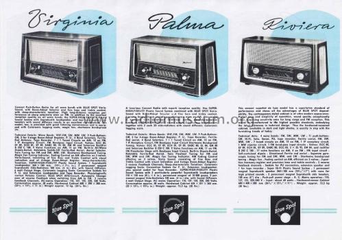 Blue Spot Brochure Radio 1958/1959; Blaupunkt Ideal, (ID = 2885084) Paper