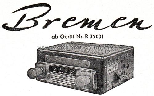 Bremen ab R 35001; Blaupunkt Ideal, (ID = 2500602) Car Radio