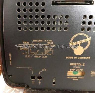 Bristol II de Luxe 20711; Blaupunkt Ideal, (ID = 2559881) Radio