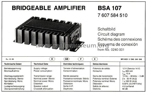 BSA 107; Blaupunkt Ideal, (ID = 2700579) Ampl/Mixer