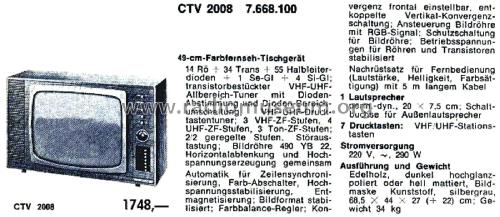 CTV2008 7.668.100; Blaupunkt Ideal, (ID = 2931186) Television