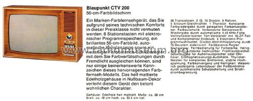 CTV200 7.660.200; Blaupunkt Ideal, (ID = 2544248) Television