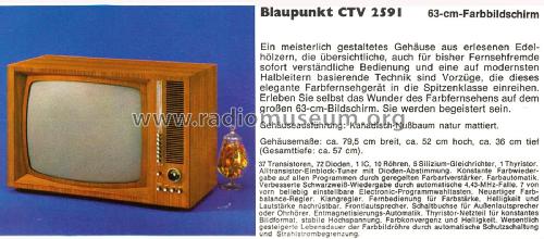 CTV2591 7.669.300; Blaupunkt Ideal, (ID = 2259787) Television