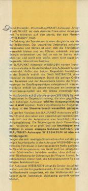 Das erste deutsche Transistor Autoradio , Prospekt ; Blaupunkt Ideal, (ID = 2800481) Paper