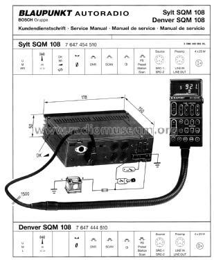 Denver SQM108 7.647.444.510; Blaupunkt Ideal, (ID = 2707196) Car Radio