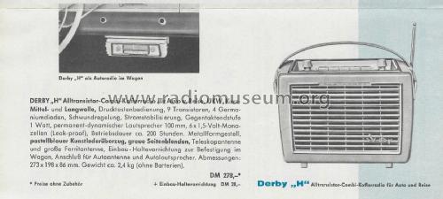 Derby 21500 Serie E; Blaupunkt Ideal, (ID = 3091947) Radio