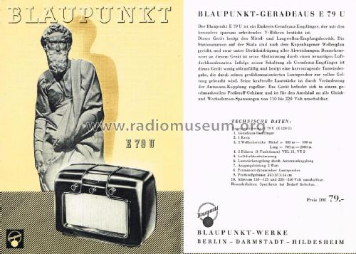 E79U; Blaupunkt Ideal, (ID = 3116147) Radio