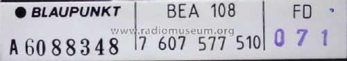Equalizer-Amplifier BEA 108 7.607.577.510; Blaupunkt Ideal, (ID = 2935906) Ampl/Mixer