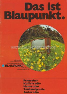 Fernseher Kofferradio Heimradio Tonbandgeräte Autoradio , Katalog ; Blaupunkt Ideal, (ID = 2813160) Paper