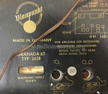 Granada 60 3D 2628 USA; Blaupunkt Ideal, (ID = 2345920) Radio