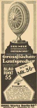 Großflächen-Lautsprecher 55; Blaupunkt Ideal, (ID = 2796431) Speaker-P