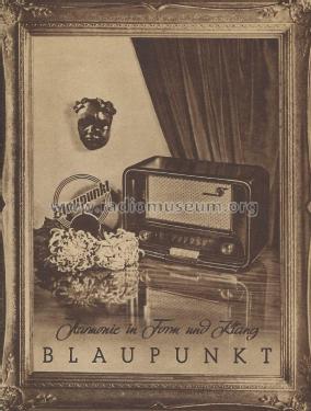 Harmonie in Form und Klang , Prospekt 1952 ; Blaupunkt Ideal, (ID = 2792289) Paper