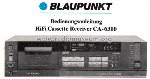 HiFi Cassette Receiver CA-6300 7 623 110; Blaupunkt Ideal, (ID = 2601604) Radio