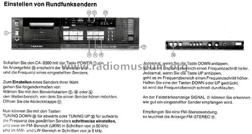 HiFi Cassette Receiver CA-6300 7 623 110; Blaupunkt Ideal, (ID = 2602123) Radio